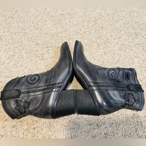 Carlos by Carlos Santana Black Ankle Booties
